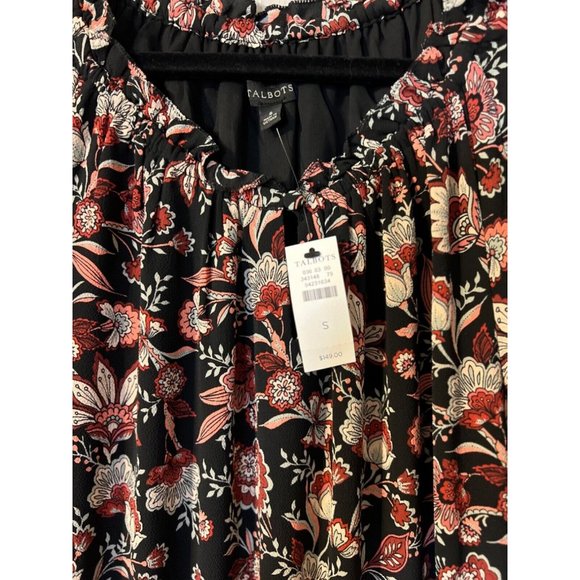 Talbots Midi Dress S Small Autumn Garden Stretch Career Church NEW NWT $149 - Picture 10 of 11